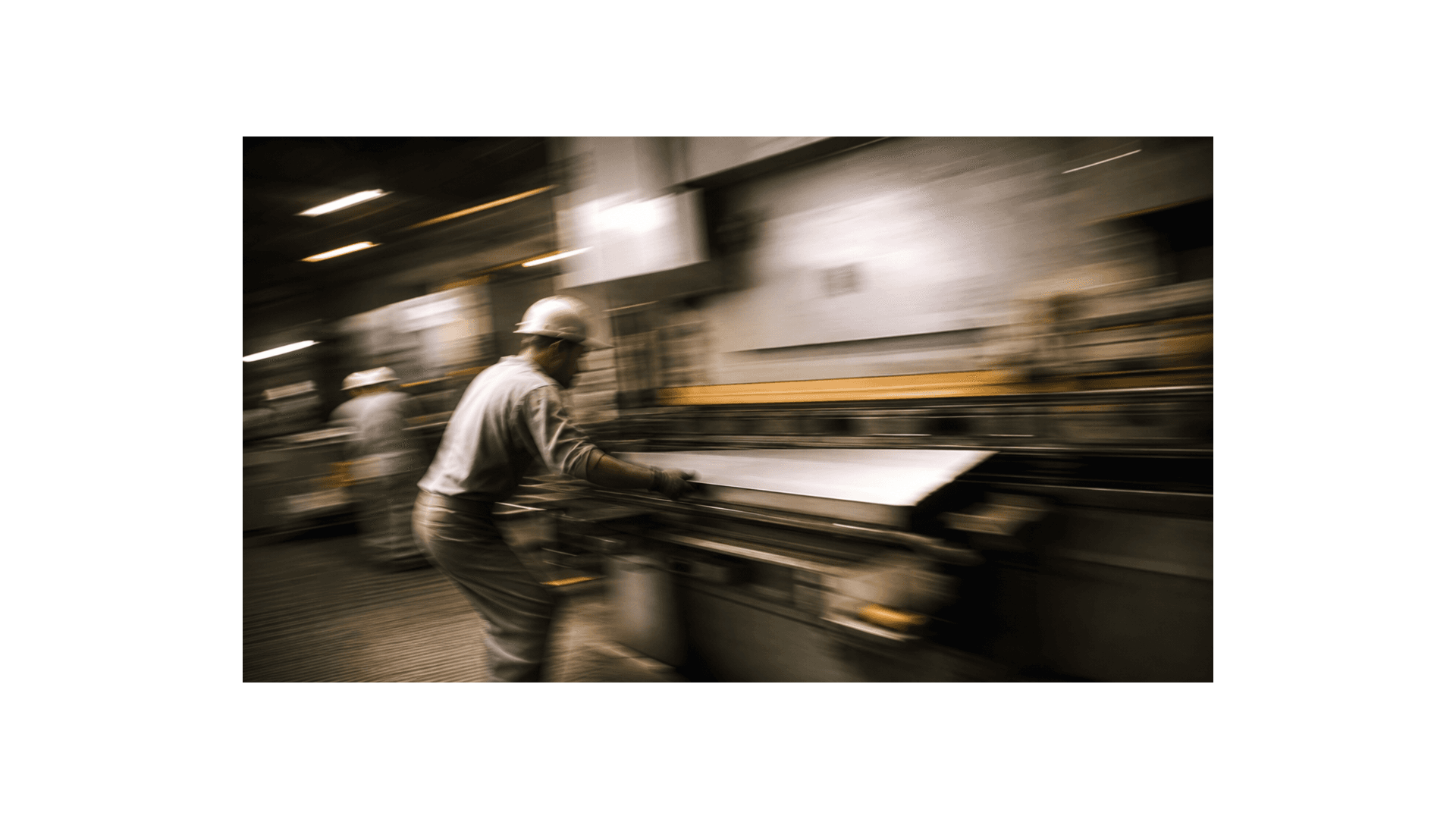 Foundry worker handling molten metal